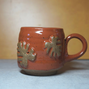 12oz Rust Monstera Mug