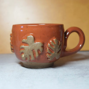 16oz Rust Monstera Mug