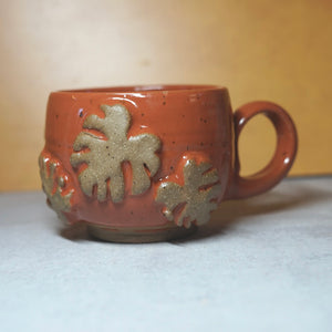 16oz 2nd  Rust Monstera Mug