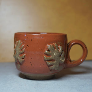 16oz 2nd  Rust Monstera Mug