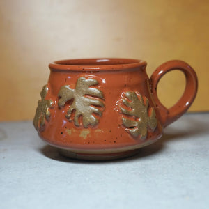 14oz 2nd  Rust Monstera Mug