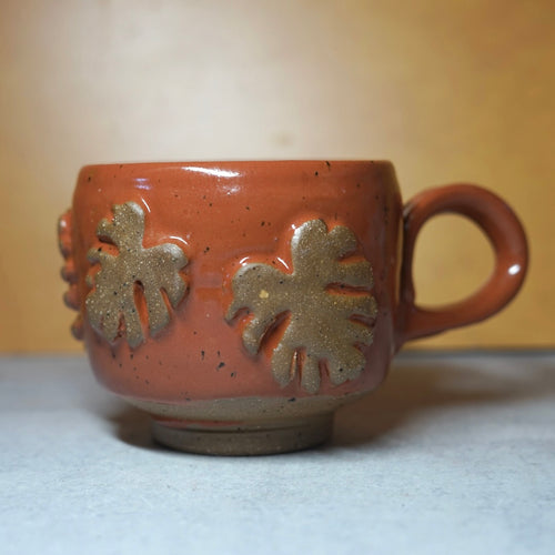 16oz Rust Monstera Mug