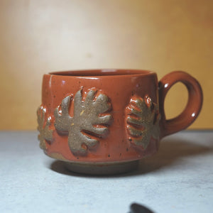 16oz Rust Monstera Mug