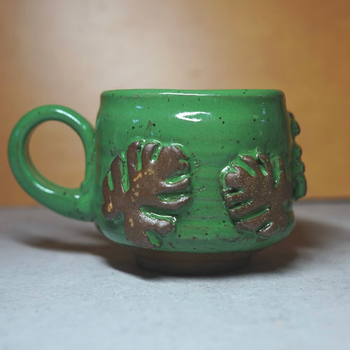 16oz 2nd Green Monstera Mug