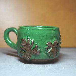 16oz Green Monstera Mug