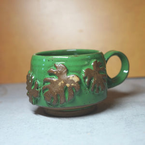 16oz Green Monstera Mug