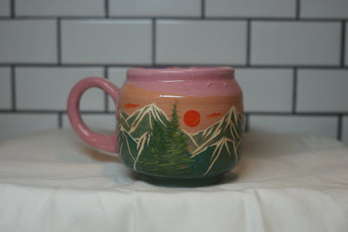 2nd 12oz Sunrise/sunset Mountain Mug