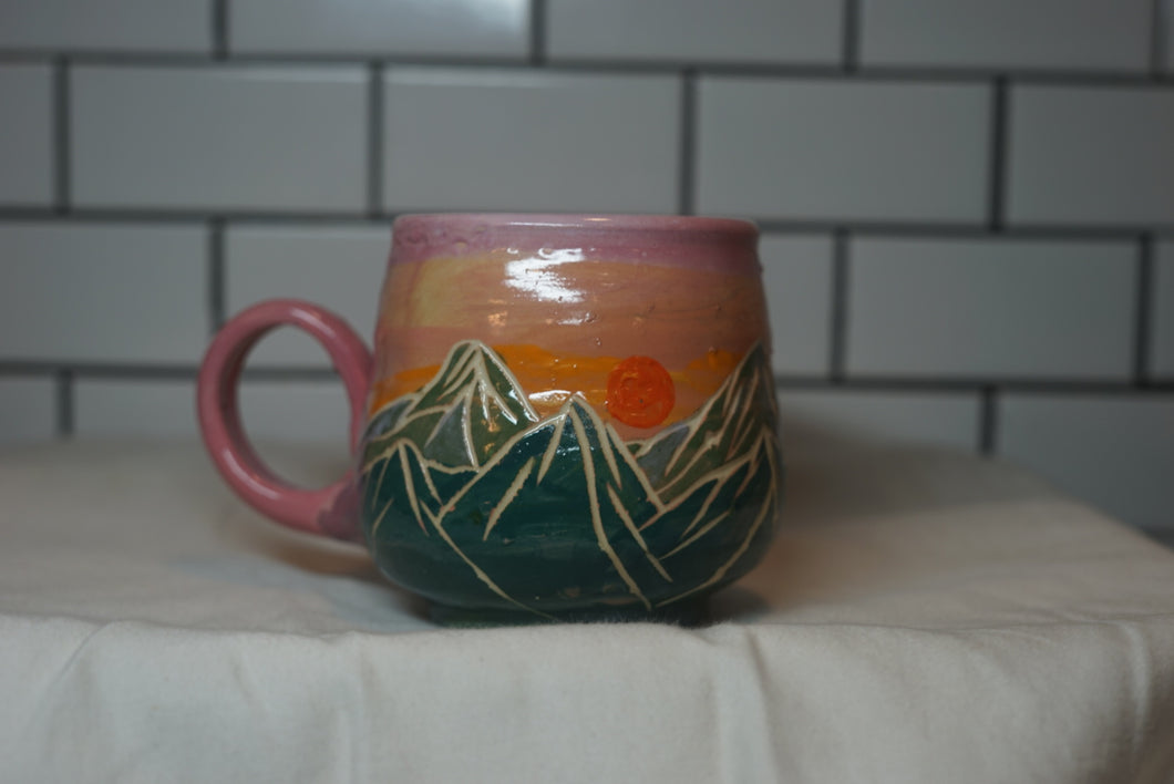 2nd 14oz Sunrise/sunset Mountain Mug