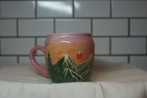 2nd 14oz Sunrise/sunset Mountain Mug