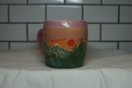 2nd 14oz Sunrise/sunset Mountain Mug