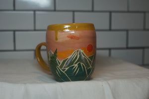 14oz Sunrise/sunset Mountain Mug