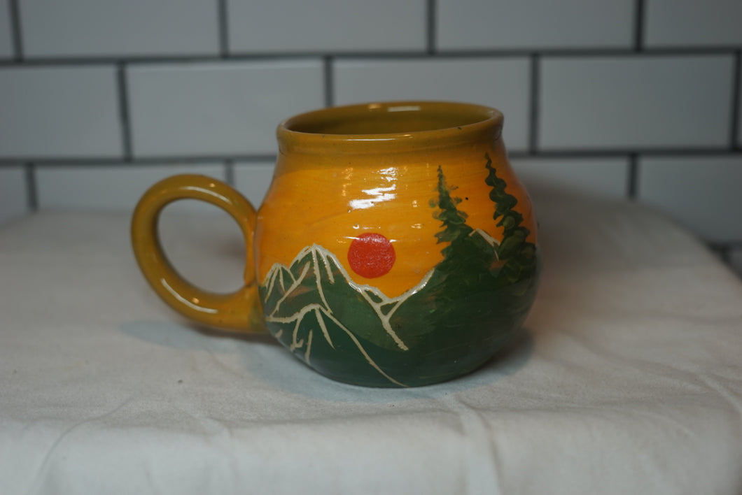 14oz Sunrise/sunset Mountain Mug