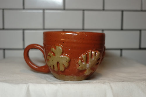 2nd 18oz Rust Monstera Mug