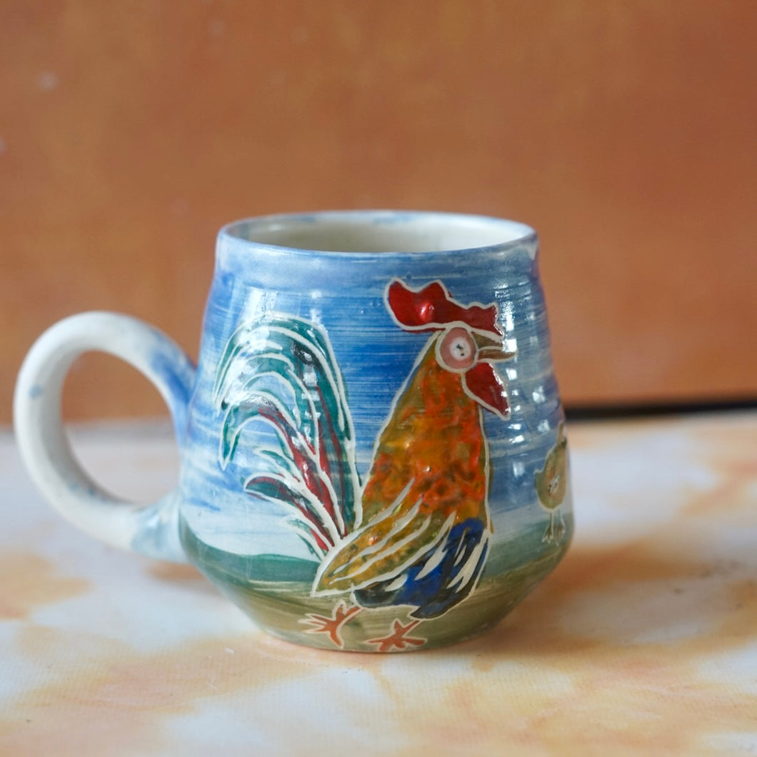 2nd 12oz Rooster and chick mug