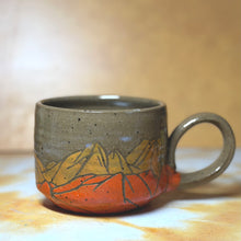 12oz 2nd  yellow/orange mountain mug