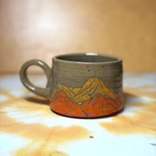 12oz   yellow/orange mountain mug