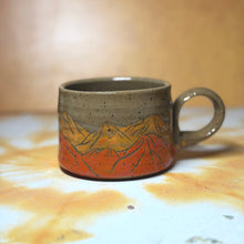 12oz   yellow/orange mountain mug