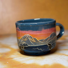 12oz orca sunset mountain mug