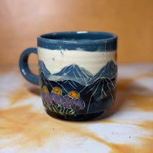 2nd 12oz Blue Mountain mug with flowers