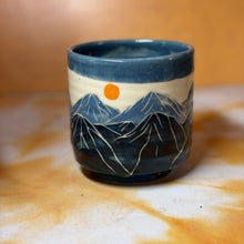 2nd 12oz Blue Mountain mug with flowers