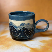2nd 12oz Blue Mountain mug with flowers