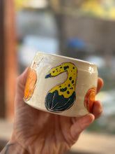 8oz hand painted pumpkin/gourd mug