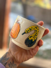 8oz hand painted pumpkin/gourd mug