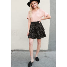 FREE SHIPPING Geo Smocked Fit-Flare Mini Skirt MADE IN USA