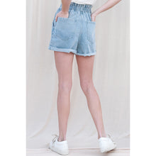 FREE SHIPPING Washed cotton shorts  denim MADE IN USA.