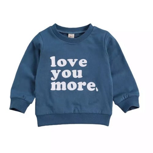 FREE SHIPPING kids Love you more pullover