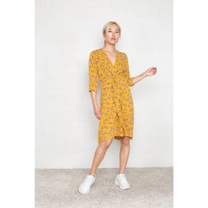 FREE SHIPPING Yellow flowy midi dress made in USA AlexApland FREE SHIPPING Yellow flowy midi dress made in USA AlexApland